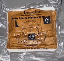 Hispela Baby Beanie Mittens Scarf Set