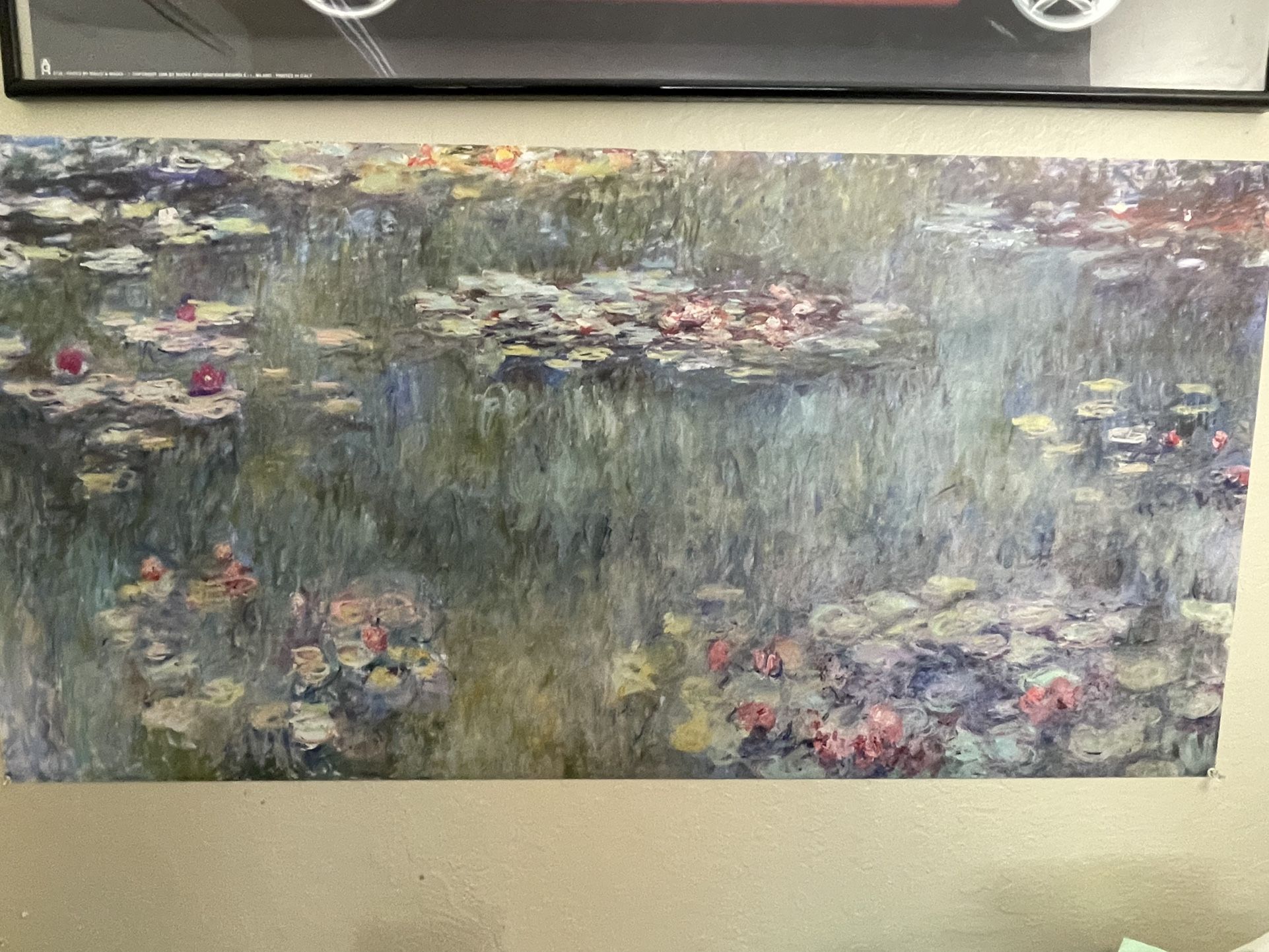 Monet Water Lilies Art Print - Excellent Condition