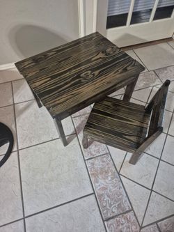 Solid Wood Child Table and Chair