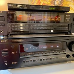 DENON & JVC  LATE 1980’s/1990’s STEREO/5.1 SURROUND RECEIVERS