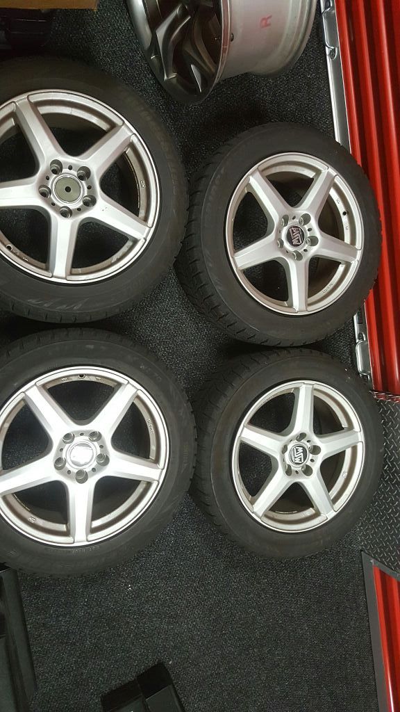 17x7 and 17x8 Asa wheels and blizzaks