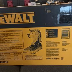 Dealt Chop Saw, 15.0 Amp/5.5 HP Max Motor