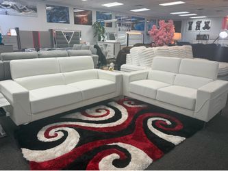 Amazing Deal‼️Gorgeous White Sofa&Loveseat On Sale Only $599