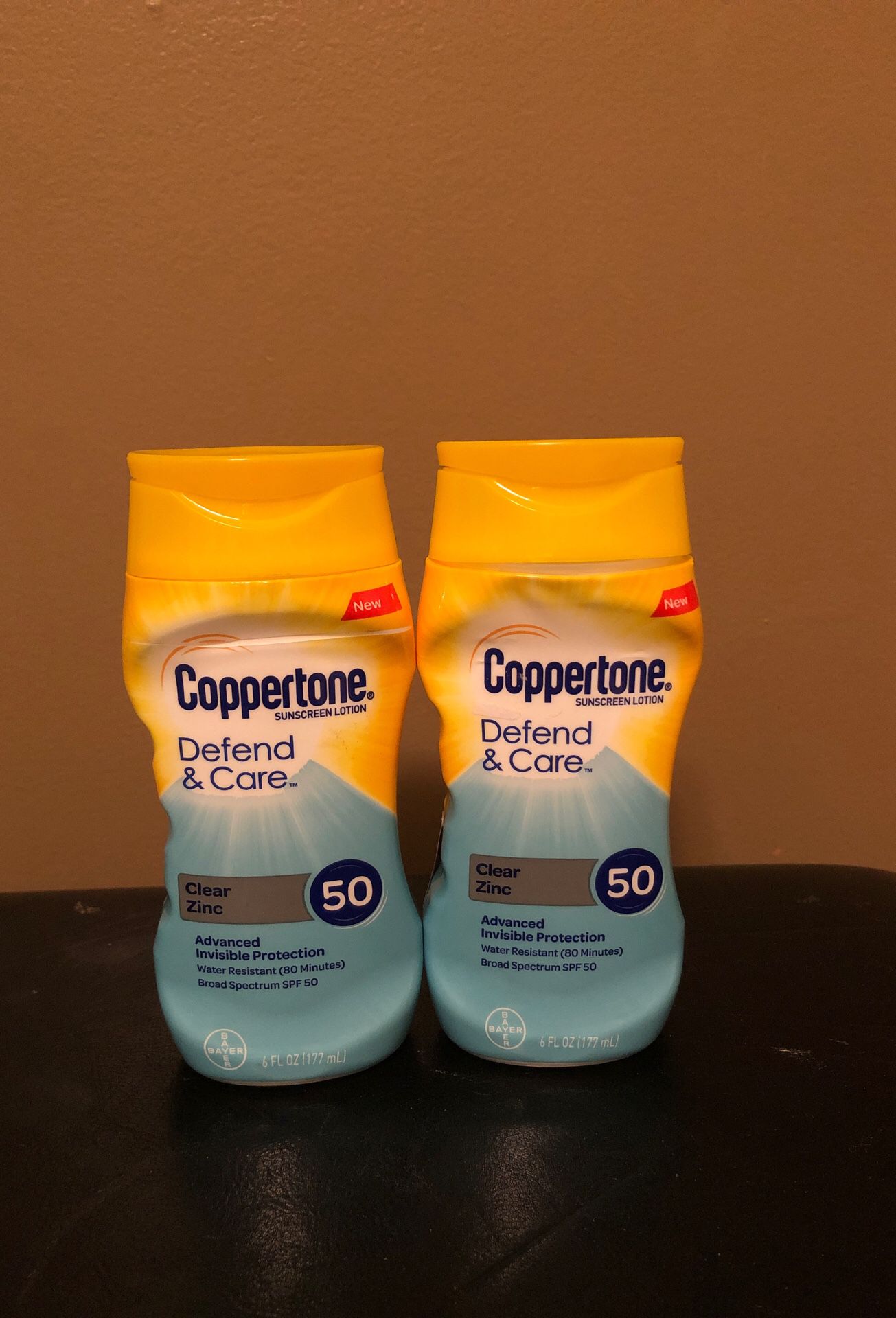 2 Coppertone sunscreen lotion