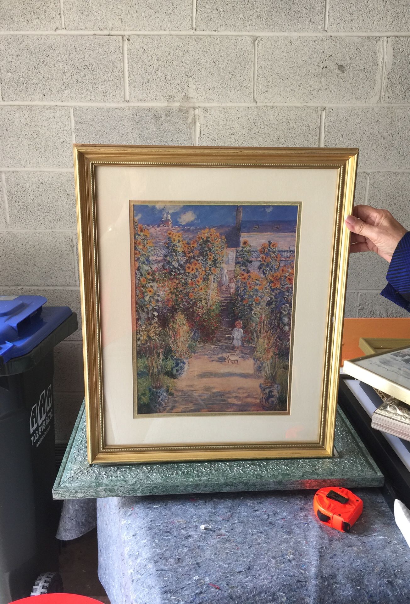 Monet Print in Gold Frame