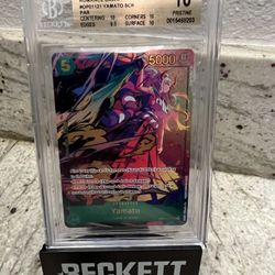 BGS 10 PRISTINE One Piece Card Yamato SEC Parallel Alt Art Romance Dawn English