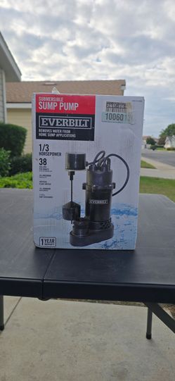 Everbilt 1/3 HP Submersible Sump Pump