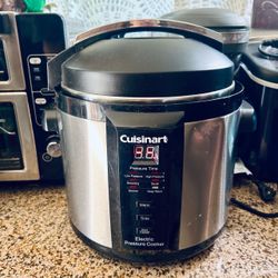 CUISINART CPC-600 6 Qt. PPressure Cooker w/ Non-Stick Pot & Owner’s Manual