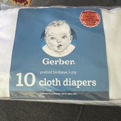 NEW! Gerber Cloth Diapers 