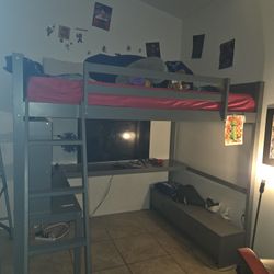 Bunk Bed With Stairs And Desk On Bottom