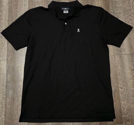 Psycho Bunny Black Polo Shirt Size 8 2XL