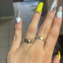 His And Hers Wedding Band Set