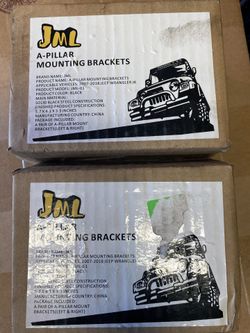 Jeep -4 Light Mounts!  JML A-Pillar Mounting Brackets  For Jeep