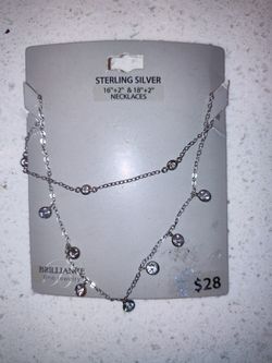 (2) Sterling Silver Necklaces