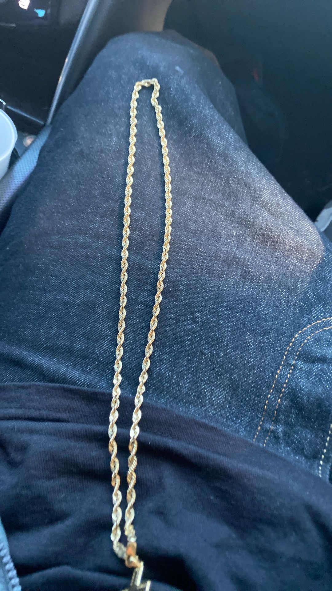 10k Gold Rope Chain 