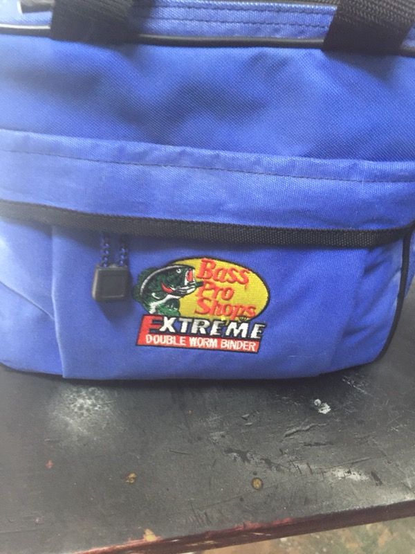 Bass pro shops extreme double worm binder fishing