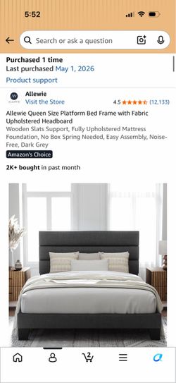 Queen size bed frame