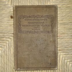 Eclectic English Classics Shakespeares Merchant Of Venice. Copyright 1893. WOW. (Make A Offer All I Can Do Is Say Yes No)
