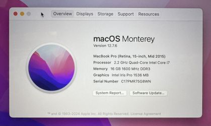 ✨ MacBook Pro 15” (Retina, Mid-2015) – Silver ✨