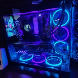 Gaming Pc (High End, Rtx4090, INTEL I9-14900K) And Dual Moniters