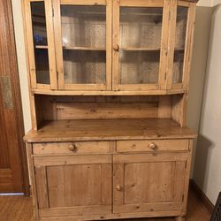 Antique Pine Hutch