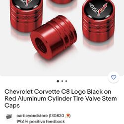 Chevrolet Corvette Valve Caps 4x