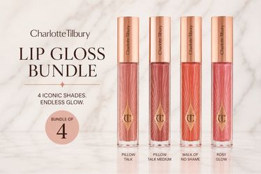 Charlotte Tilbury Collagen Lip Bath Gloss Bundle – 4 Shades – New -$148 Value