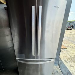 Whirlpool Refrigerator 36"width Stainless Steel 