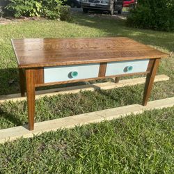 Refurbished Oak Sofa Table