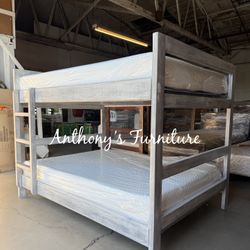 Full Bunk Bed With Mattresses 