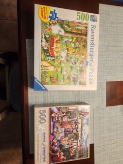 Pair of jigsaw puzzles