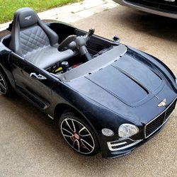 Black Bentley Kids Car Ride on toy electric powered