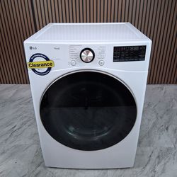 LG 7.4 Cu. Ft. Smart Stackable Gas Dryer with TurboSteam and Sensor Dry Technology in White (DLGX4001W-D-5543)