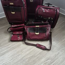 Samantha Brown six pc. classic traveling luggage-