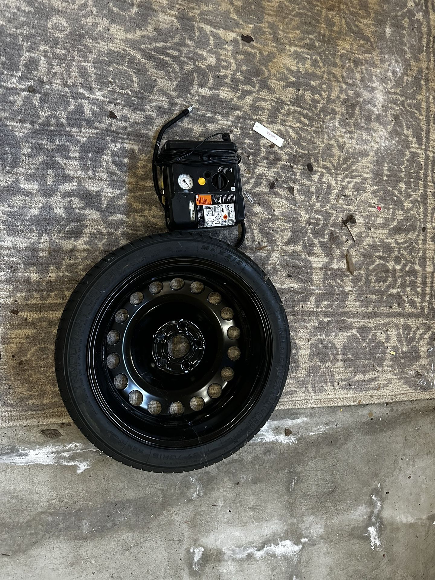 Spare Tire And Air Pump