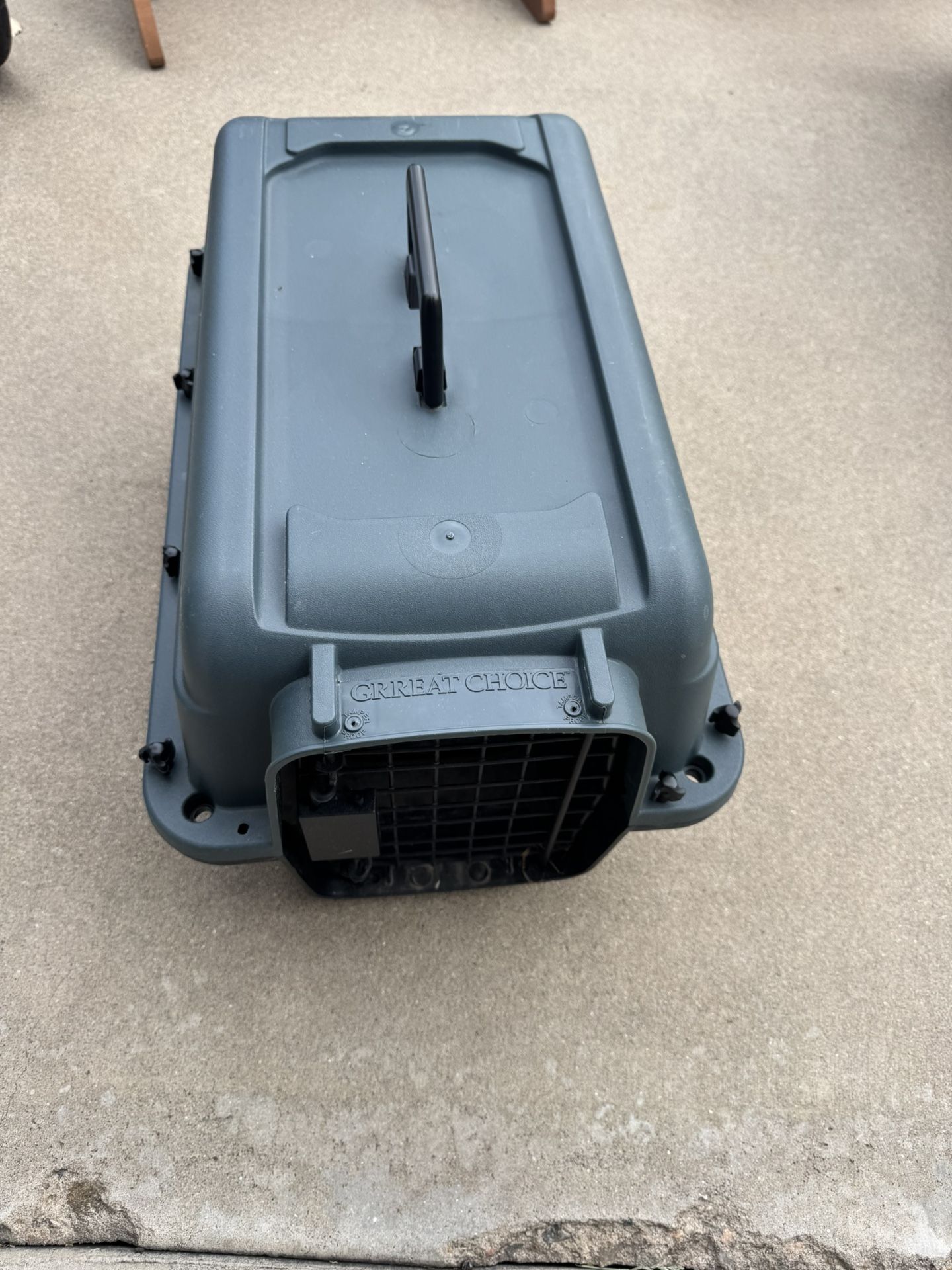 Small dog kennel 10”x17”x12” tall