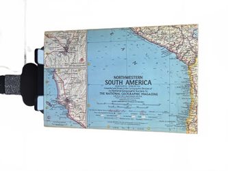 National Geographic Northwestern South America Map — Vintage Collectible, 1940s