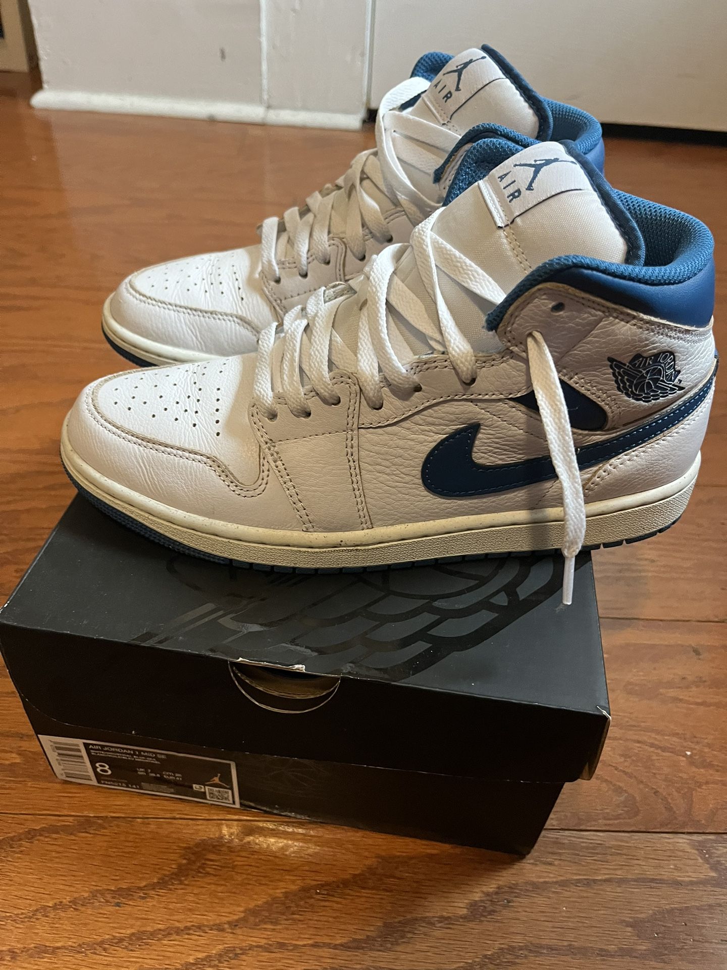White And Blue Jordan 1