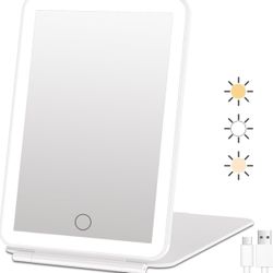 FUNTOUCH Rechargeable Travel Makeup Mirror with 72 Led Lights
