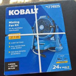 Kobalt Misting Fan With Battery And Charger