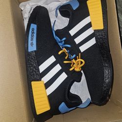 Adidas NMD_R1 'Black Blue Gold' Mens Size 11