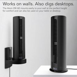 Tower Fan with Wall Mount, Alexa Enabled,Black