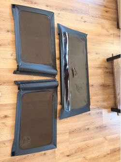 OEM Jeep Wrangler JL Unlimited Soft Top Window Set (3 Windows)