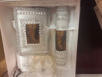 Set of candle for baptism.