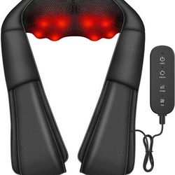 new Neck Massager Back Massage with Heat,Shiatsu Shoulder Massager for Neck,Back,Shoulder,Foot and Leg Muscle Relax,Electric Deep Tissue 3D Kneading M