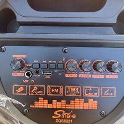 8” x2 Portable Rechargeable Bluetooth Speaker New $95 