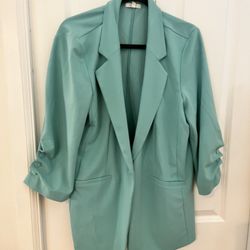 Maurices Aqua Blazer XL