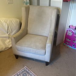 Wingback Chair W/ Rivets
