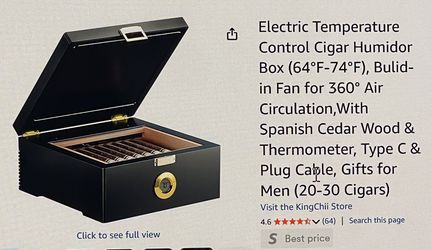 Electric desk top humidor .. New