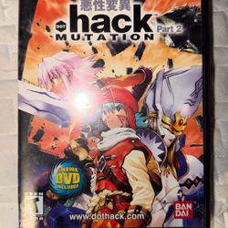 Dot .hack Mutation Part 2 Sony PlayStation 2 PS2 CIB NM Reg Card